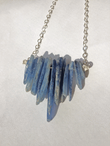Kyanite and sterling silver. $40