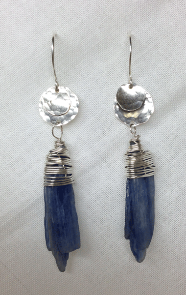 Kyanite and sterling silver. $47